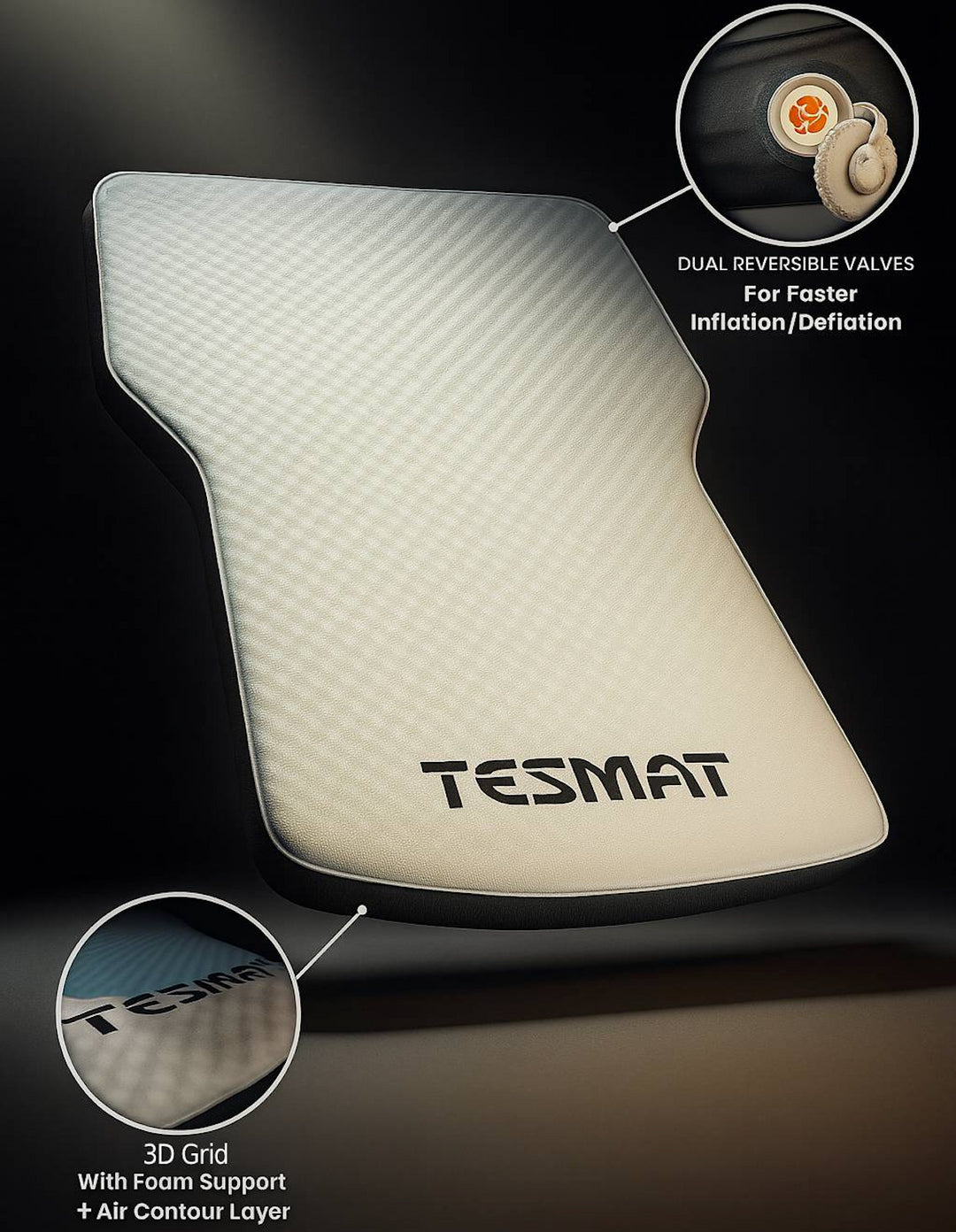 マットレス tes3 TESMAT Luxe Mattress for Model 3 | Tesla Mattresses + Privacy Screens